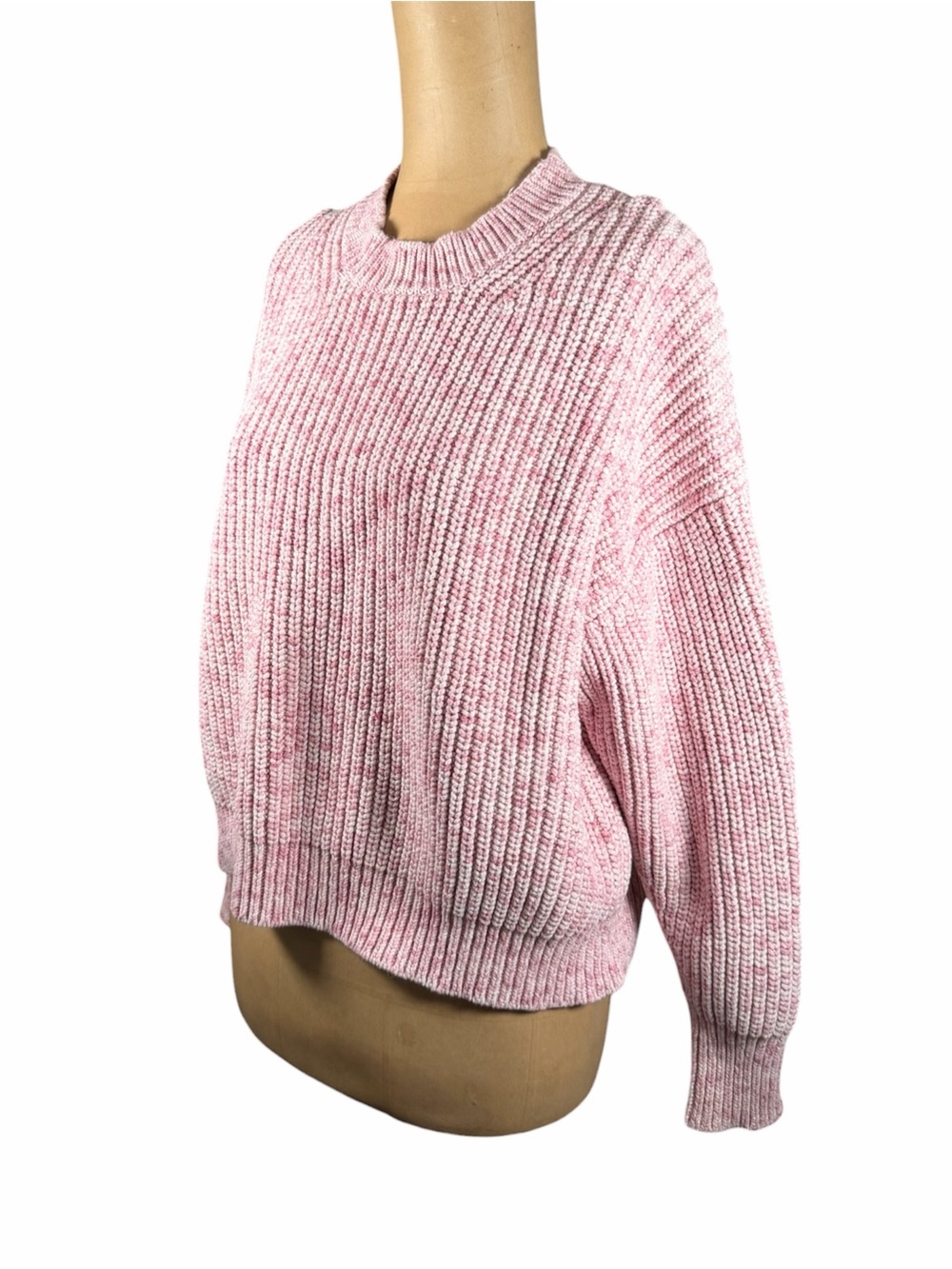 J CREW Pink Knit Crewneck Sweater